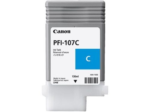 Canon PFI-107C Tintapatron iPF780, 770 nyomtatóhoz, cián, 130ml
