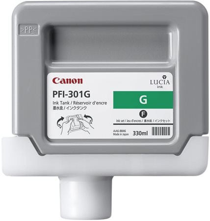 Canon PFI-301G Tintapatron iPF8000S nyomtatóhoz, zöld, 330ml