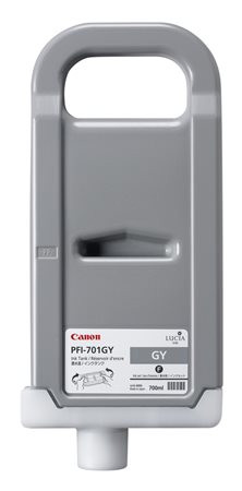 Canon PFI-701GY Tintapatron iPF8000S nyomtatóhoz, nyomtatókhoz, szürke, 700ml