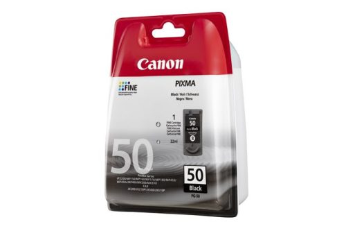 Canon  PG-50 Tintapatron Pixma iP2200, MP150, 160 nyomtatókhoz, fekete, 22ml