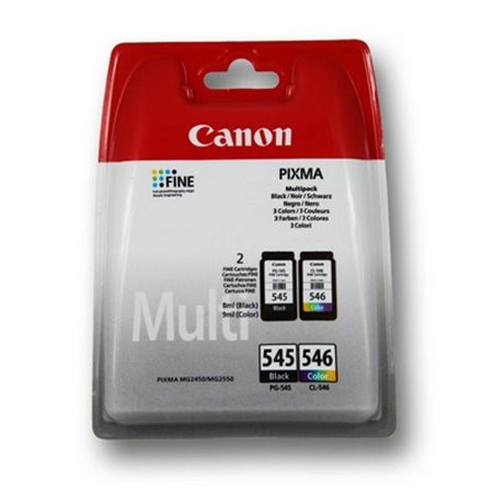 Canon PG-545/CL-546 Tintapatron multipack Pixma MG2450, MG2550 nyomtatókhoz, fekete, színes, 2*180 oldal