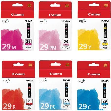 Canon PGI-29KIT Tintapatron multipack Pixma Pro1 nyomtatóhoz, c+m+y+pc+pm+r, 6*36ml