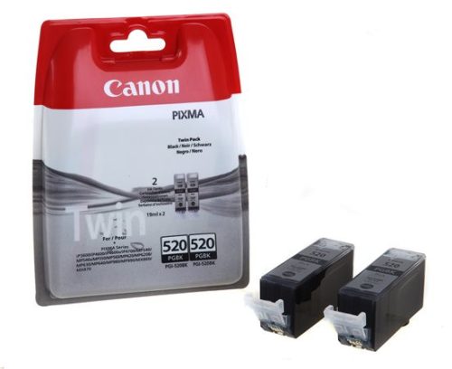Canon PGI-520BTWIN Tintapatron Pixma iP3600, 4600, MP540 nyomtatókhoz, fekete, 2*19ml