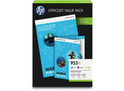 HP 1CC21AE Tintapatron multipack OfficeJet Pro 8210, 8218, 8710, 8720, 8730, 8740,7740 nyomtatókhoz, HP  953XL, c+m+y, 3*1,6