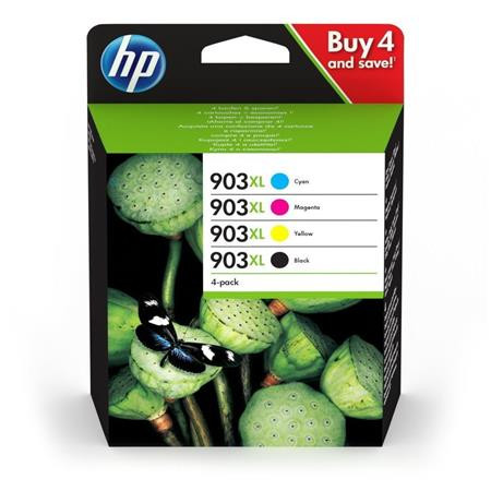 HP 3HZ51AE Tintapatron multipack OfficeJet 6950, Pro 6960, Pro 6970 nyomtatókhoz, HP  903XL, b+c+m+y, 4*825 oldal