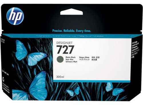 HP C1Q12A Tintapatron DesignJet T1500, T2500, T920, T930 nyomtatókhoz, HP  727, matt fekete, 300ml