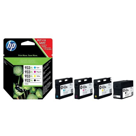 HP C2P42AE Tintapatron multipack OfficeJet 6100, 6600, HP  932XL+933xl, b+c+m+y, 1K+3*825 o.