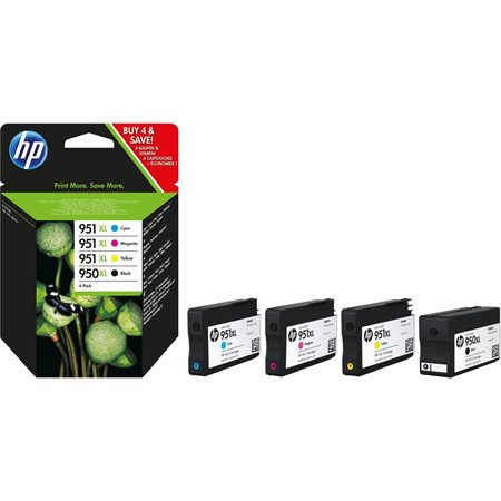 HP C2P43AE Tintapatron multipack OfficeJet Pro 8100 nyomtatóhoz, HP  950xl/951xl, 2,3K+3*1,5K