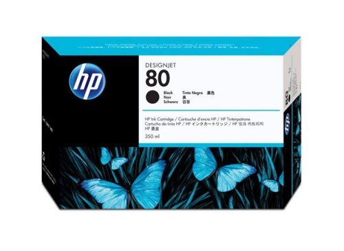 HP C4871A Tintapatron DesignJet 1050C, 1055CN nyomtatókhoz, HP  80, fekete, 350ml