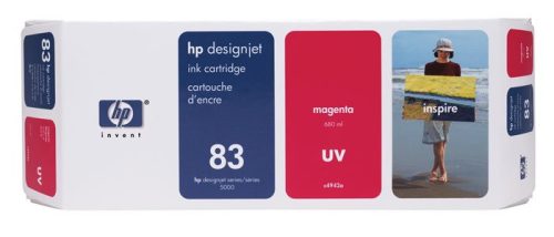 HP C4942A Tintapatron DesignJet 5000 nyomtatóhoz, HP  83, uv magenta, 680ml
