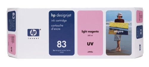 HP C4945A Tintapatron DesignJet 5000 nyomtatóhoz, HP  83, világos uv magenta, 680ml