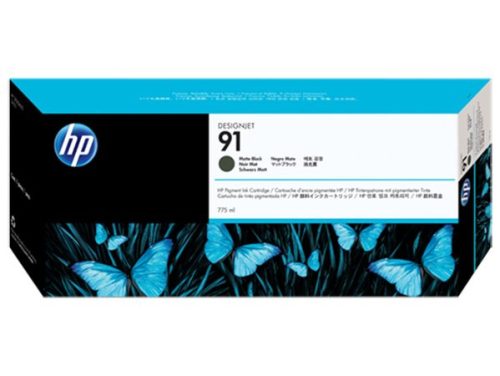 HP C9464A Tintapatron DesignJet Z6100, Z6100ps nyomtatókhoz, HP  91, matt fekete, 775ml