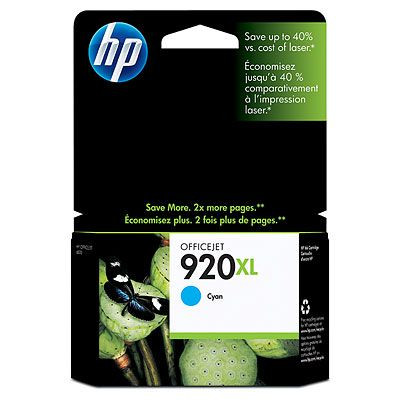 HP CD972AE Tintapatron OfficeJet 6000, 6500 nyomtatókhoz, HP  920xl, cián, 700 oldal