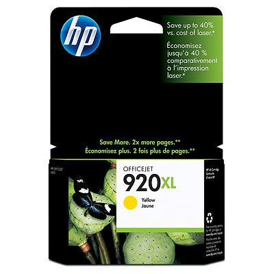 HP CD974AE Tintapatron OfficeJet 6000, 6500 nyomtatókhoz, HP  920xl, sárga, 700 oldal