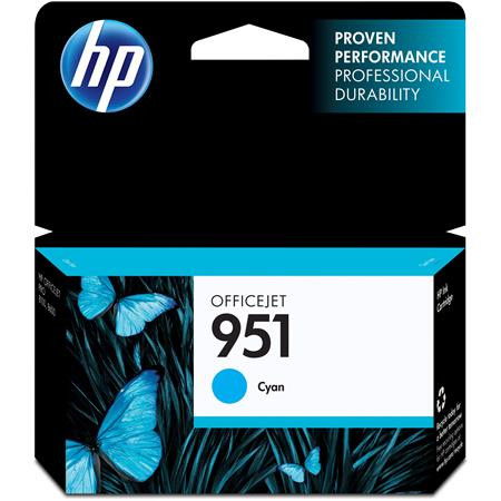 HP CN050AE Tintapatron OfficeJet Pro 8100, 8600 nyomtatókhoz, HP  951, cián, 0,75k