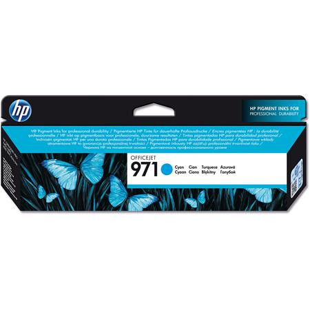HP CN622AE Tintapatron OfficeJet Pro X451, X476, X551, X576 nyomtatókhoz, HP  971, cián, 2,5k