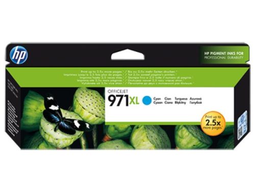 HP CN626AE Tintapatron OfficeJet Pro X451,,X476, X551, X576 nyomtatókhoz, HP  971xl, cián, 6,6k