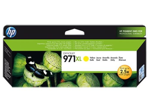 HP CN628AE Tintapatron OfficeJet Pro X451,,X476, X551, X576 nyomtatókhoz, HP  971xl, sárga, 6,6k