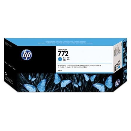 HP CN636A Tintapatron DesignJet Z5200 nyomtatóhoz, HP  772, cián, 300ml