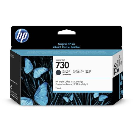 HP P2V65A Tintapatron DesignJet T1600, T1700, T2600 nyomtatókhoz, HP  730, matt fekete, 130 ml