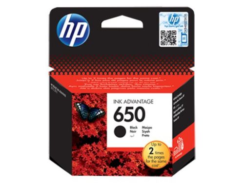 HP CZ101E Tintapatron Deskjet Ink Advantage 2510 sor nyomtatókhoz, HP  650, fekete, 360 oldal