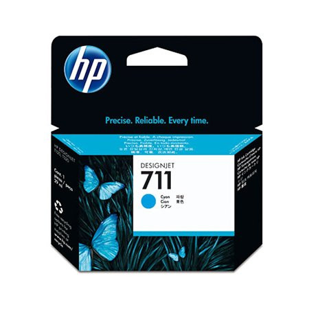 HP CZ130A Tintapatron DesignJet T120,T520 nyomtatókhoz, HP  711, cián, 29 ml