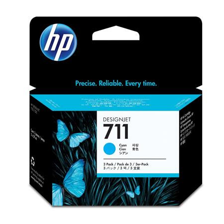 HP CZ134A Tintapatron DesignJet T120, T520, nyomtatókhoz, HP  711, cián, 29ml