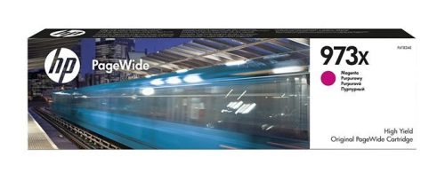 HP F6T82AE Tintapatron PageWide Pro 452, 477, Managed P57750, P55250 nyomtatókhoz, HP  973X, magenta, 7k