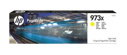 HP F6T83AE Tintapatron PageWide Pro 452, 477, Managed P57750, P55250 nyomtatókhoz, HP  973X, sárga, 7k
