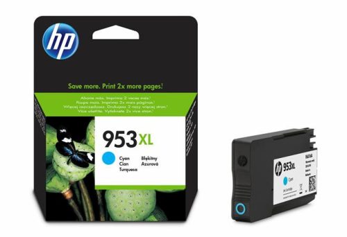 HP F6U16AE Tintapatron OfficeJet Pro 8210, 8700-as sorozathoz, HP  953XL, cián, 1,6k