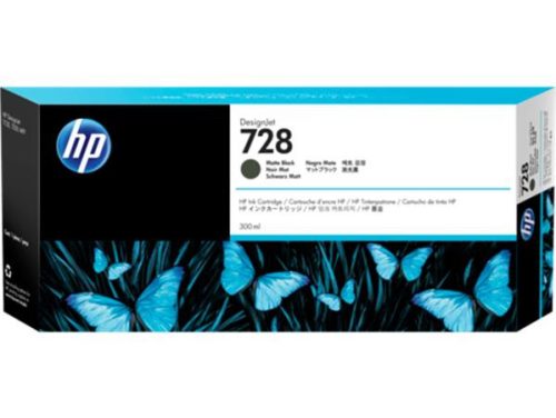 HP F9J68A Tintapatron DesignJet T730, T830 nyomtatókhoz, HP  728, matt fekete, 300ml