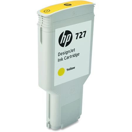 HP F9J78A Tintapatron DesignJet T1500, T2500, T920, T930 nyomtatókhoz, HP  727, sárga, 300ml