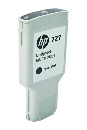 HP F9J79A Tintapatron DesignJet T1500, T2500, T920, T930 nyomtatókhoz, HP  727, fotó fekete, 300ml