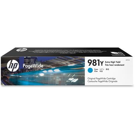 HP L0R13A Tintapatron Color PageWide Enterprise 556, 586 nyomtatókhoz, HP  981Y, cián, 16k