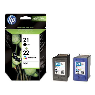 HP SD367AE Tintapatron multipack DeskJet 3920, HP  21/22, fekete, színes, 190+165 oldal