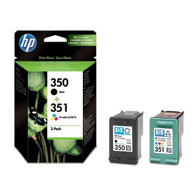 HP SD412EE Tintapatron multipack DeskJet D4260, HP  350/351, fekete, színes, 200+170 oldal