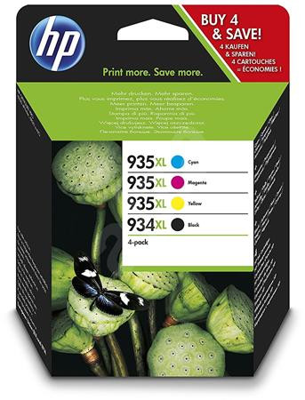 HP X4E14AE Tintapatron multipack Officejet Pro 6830, HP  934XL, 935XL, b+c+m+y, 1000+3*825 oldal