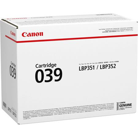 Canon CRG-039 Lézertoner  i-SENSYS LBP351x, LBP352x nyomtatókhoz, fekete, 11k