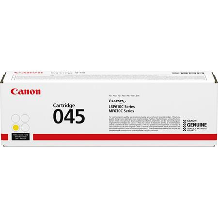 Canon CRG-045 Lézertoner i-SENSYS LBP613Cdw, LBP611Cn MF635Cx, MF633Cdw, MF631Cn nyomtatókhoz, sárga, 1,3k