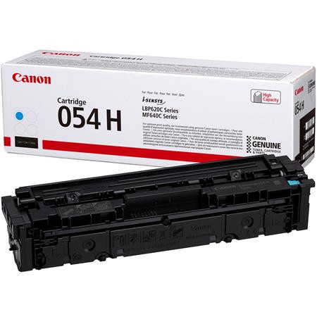 Canon CRG-054H Lézertoner i-Sensys LBP621 623, MF641, 643 nyomtatókhoz, cián, 2,3k
