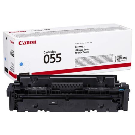 Canon CRG-055 Lézertoner i-Sensys LPB663, 664, MF742, 744, 746 nyomtatókhoz, cián, 2,1k
