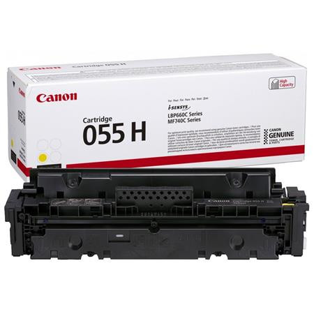 Canon CRG-055H Lézertoner i-Sensys LPB663, 664, MF742, 744, 746 nyomtatókhoz, sárga, 5,9k