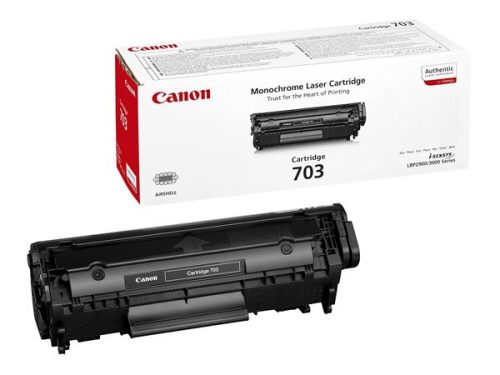 Canon CRG-703B Lézertoner i-SENSYS LBP 2900, 3000 nyomtatókhoz, fekete, 2k