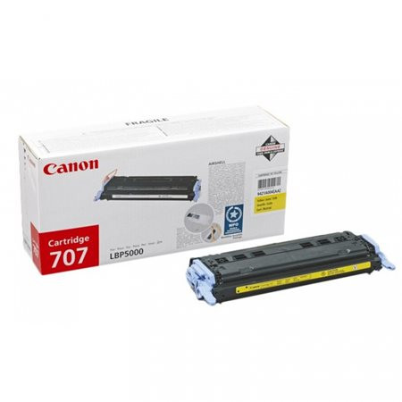 Canon CRG-707Y Lézertoner i-SENSYS LBP 5000, 5100 nyomtatókhoz, sárga, 2,5k