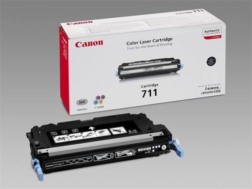 Canon CRG-711B Lézertoner i-SENSYS LBP 5300 nyomtatóhoz, fekete, 6k
