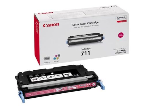 Canon CRG-711M Lézertoner i-SENSYS LBP 5300 nyomtatóhoz, magenta, 6k