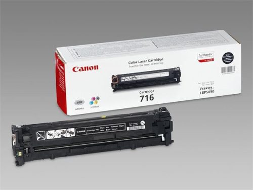 Canon CRG-716B Lézertoner i-SENSYS LBP 5050 nyomtatóhoz, fekete, 2,3k