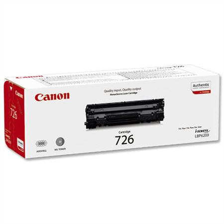 Canon CRG-726 Lézertoner i-SENSYS LBP 6200D nyomtatóhoz, fekete, 2,1k