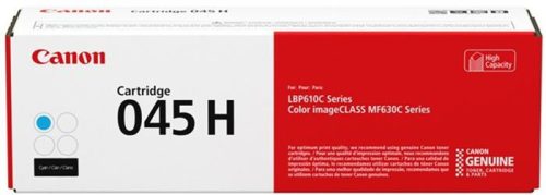 Canon CRG-045HC Lézertoner LBP613Cdw, LBP611Cn, MF635Cx nyomtatókhoz, cián, 2,2k