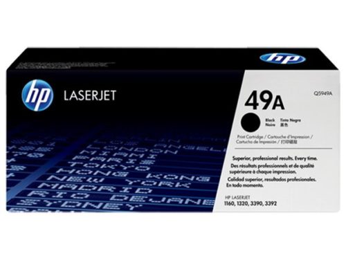 HP Q5949A Lézertoner LaserJet 1160, 1320, 3390 nyomtatókhoz, HP  49A, fekete, 2,5k